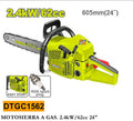 MOTOSIERRA A GAS. 2.4kW/62cc 24"